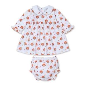 NEW KISSY KISSY baby girl turkey team dress set in white